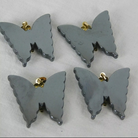 Hematite Butterfly Necklace - Picture 6 of 11